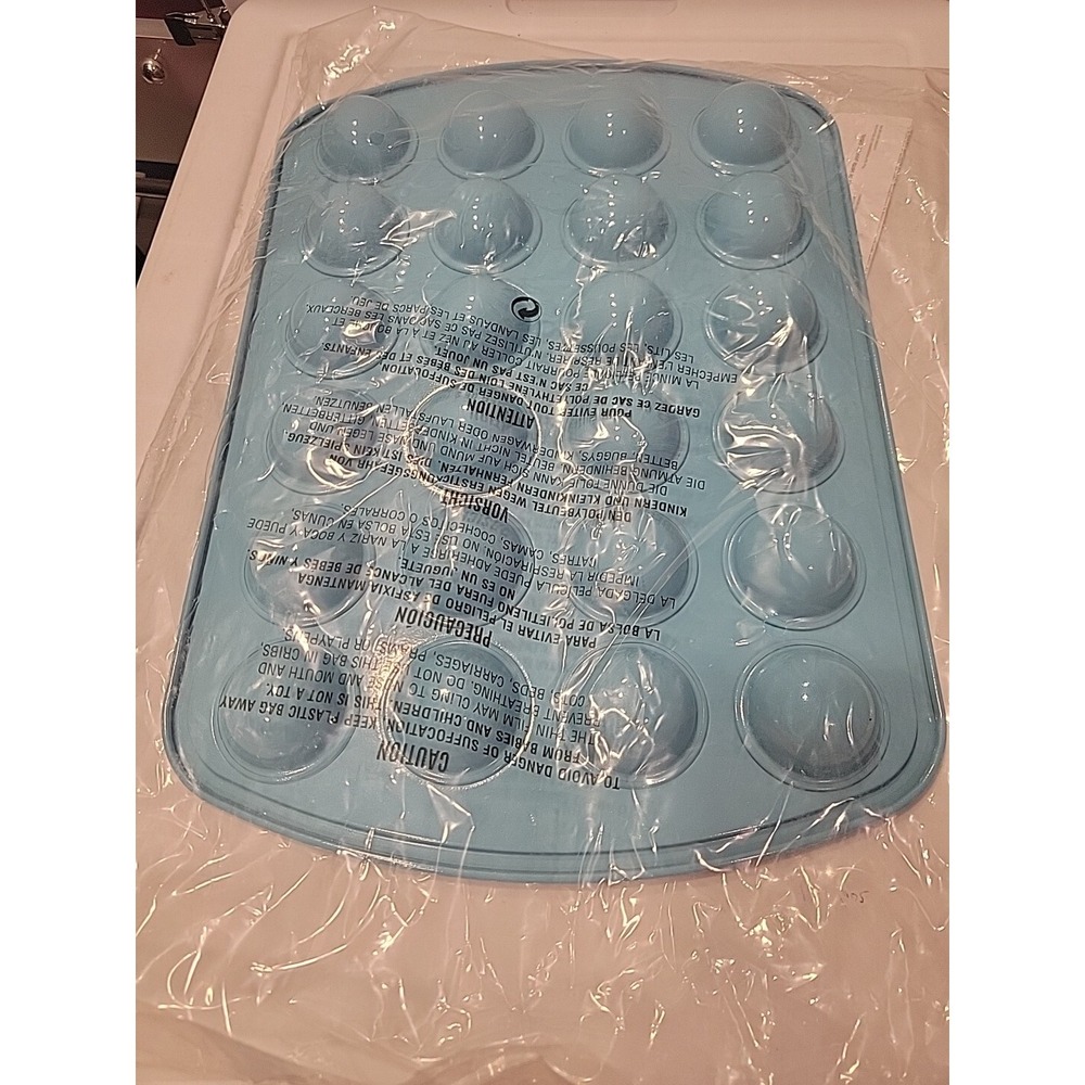NEW Pampered Chef Cake Pop & DONUT HOLE PAN #100373 Doughnuts Teal Blue - Picture 2 of 3